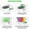 Flexible 8 Colors LED Toilet Bowl Night Light Motion Sensor Bathroom Seat Lamp