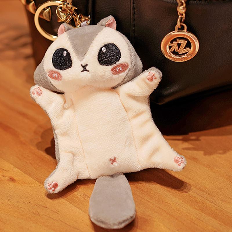 10/20CM Honey Glider Plush Stuffed Dolls Bag Keychain Super Cute Australian Squirrel Glider Stuffed Animals Toy Gifts for Kids