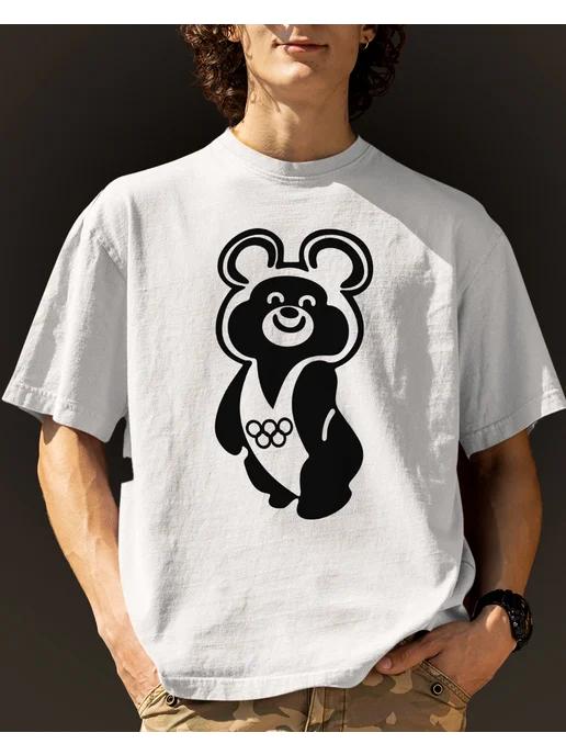 T-shirt with Olympic Bear print, USSR S
