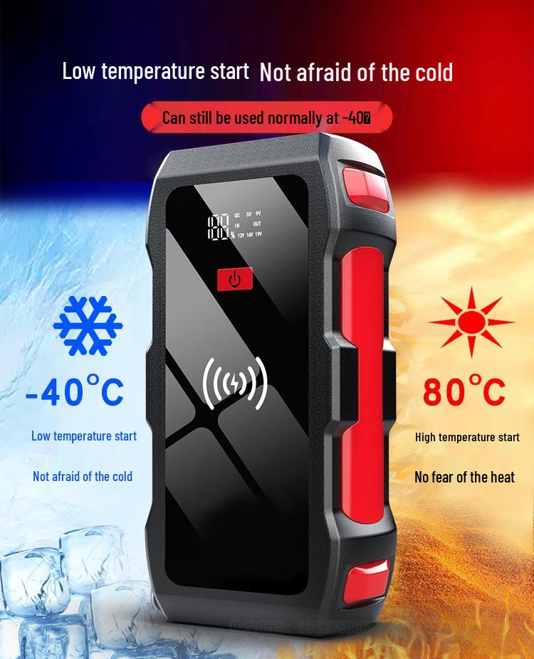 12V High-Capacity Car Jump Starter & Wireless Power Bank M10