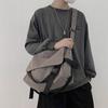 Large-capacity Messenger Bag Versatile School Bag Cool Canvas Tote Bag  Student