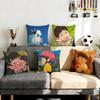 Fantasy Mirai Cushion Cover Cushion Cover Set 4Pcs 50X50 45X45 40X40 Pillowcase Decorative Sofa Home Decor