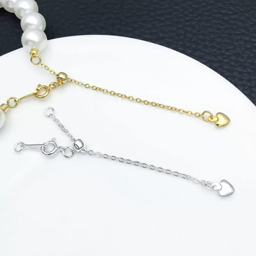 Adjustable Heart Tail Chain for DIY Bracelets and Necklaces - Universal Extension Chain Accessory