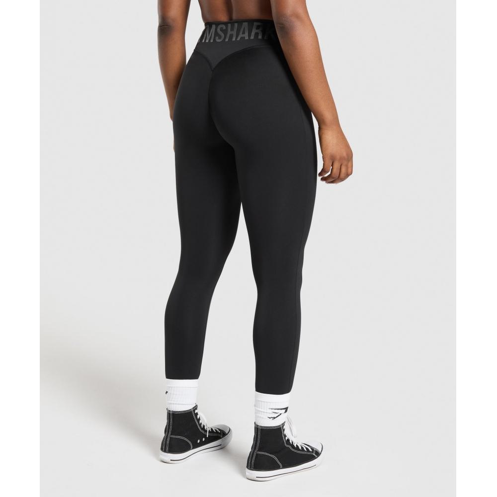 Gymshark Wordmark Graphic Leggings Black B4b1j Bb2j