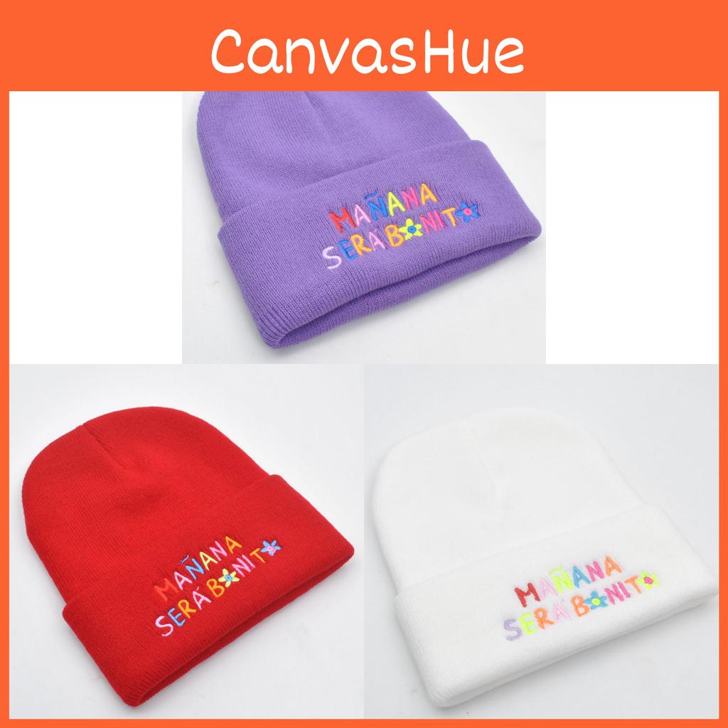 Acrylic Hat With Embroidered Letters For Winter Street Style Unisex