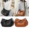 Women PU Leather Crossbody Bag Handbag Satchel Hobo Shoulder Bag Ladies Big Capacity Business Work Totes Adjustable Strap