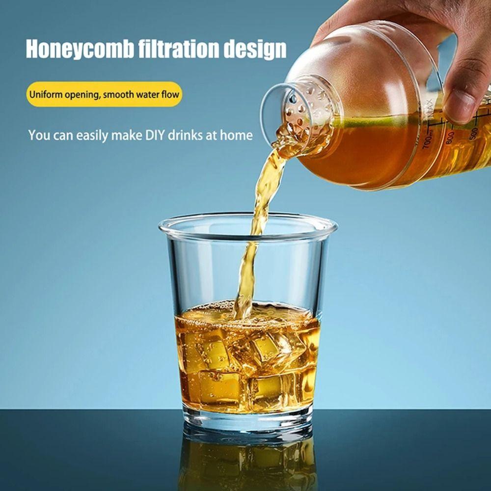 Portable Mixer Cup 500/700/1000ml Shake Cup Muddler Set Food Grade Drink Hand-Shake Mixer Bar Tool