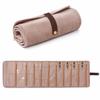 Rotolo Organizer per Gioielli da Viaggio Custodia Portatile per Gioielli per Collane Orecchini Anelli Braccialetti Borsa Portaoggetti con Tasche Trasparenti con Zip