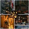 Battery Powered Halloween Ghost LED String Lights DIY Hanging Horror Props Waterproof For Home Party Festival Decorative Lamp