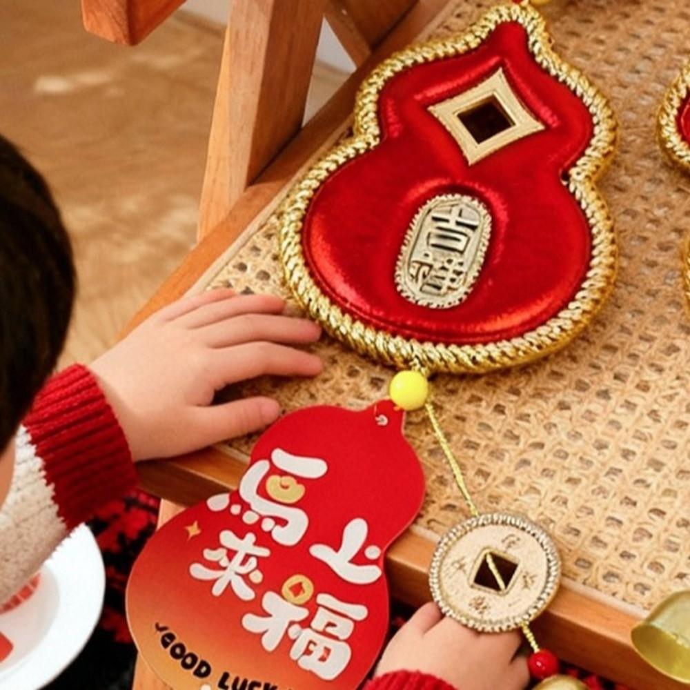 Horse Chinese New Year Decoration Gourd Shape Traditional Design Spring Festival Pendants Widely Use Good Fortune