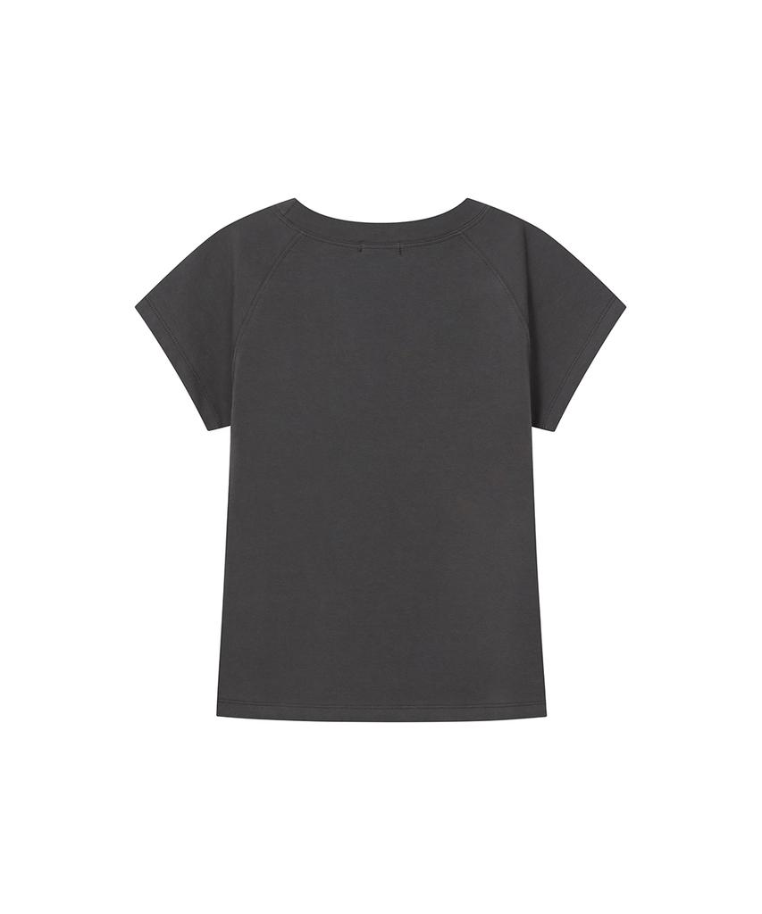 MISEKI SEOUL Hannah Fairy Raglan Short Sleeve Charcoal