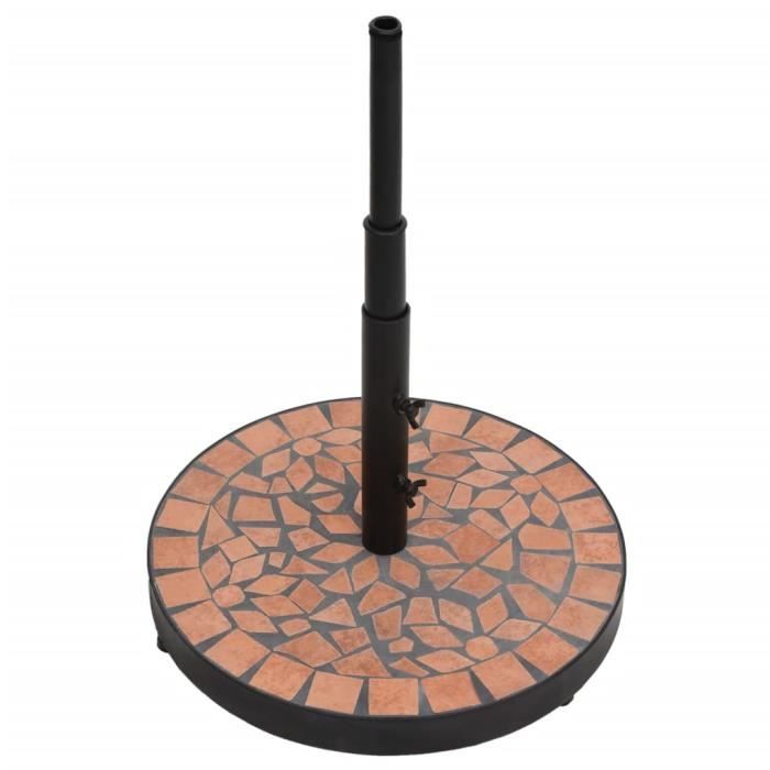 VidaXL Round Terracotta Parasol Base 12 Kg 362219