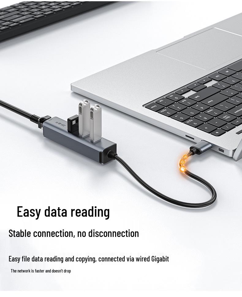 Jinghua Type-C to Gigabit Ethernet Adapter: 3.1 to RJ45 Driver-Free External Network Card