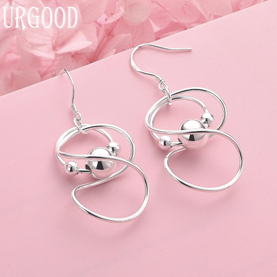 925 Sterling Silver Fashion Pendant Earrings Wedding Jewelry