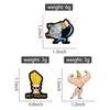 MAN I'M PRETTY! Enamel Pins Custom Keep Sports Fitness Brooches Lapel Badges Punk Gothic Jewelry Gift for Friends