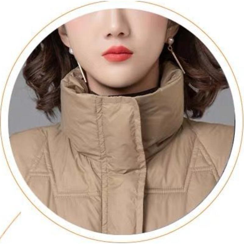 Women's Down Vest Autumn Winter New Style Outerwear White Goose Down Cropped Loose-fit Stylish Thickened Vests