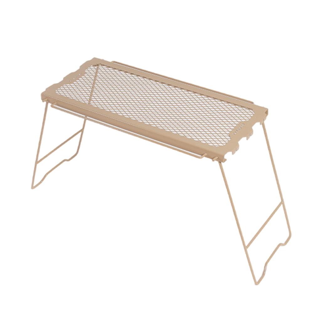 Light Weight Camping Tables Cooking Grate Overfire Desk Folding Table Outdoor Picnic Desk for Fishing Picnic Barbecue