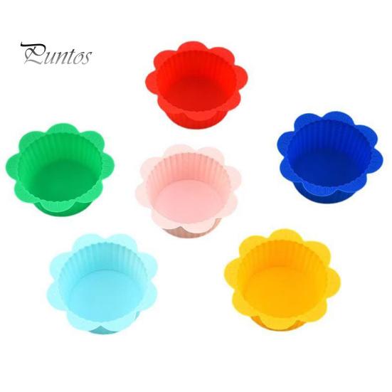 

10/20 шт. силиконовые формочки для выпечки, утолщенные антипригарные формы для кексов, тартов, нестандартных форм, пригодные для использования в духовке/морозильной камере/посудомоечной машине, для заварного пудинга 10 pcs