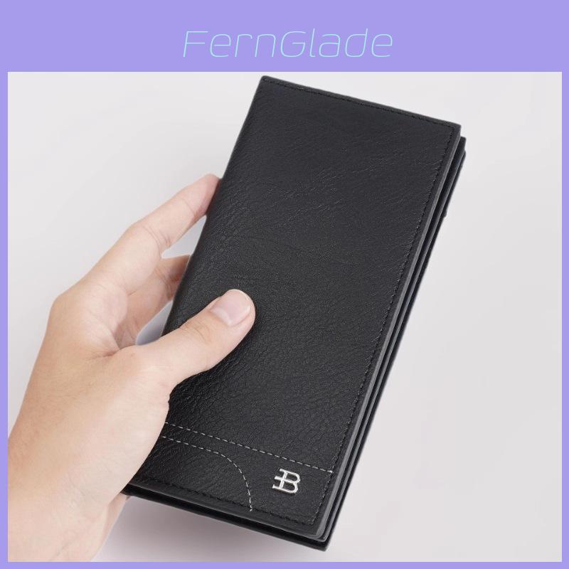 Womens Long Wallet Rfid Blocking Pu Leather With Solid Color Design And Letter Decor For Daily Use