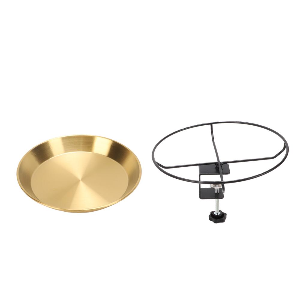 Outside Birdbaths Bowl Metal Detachable Bird Water Spa Bowl for Outdoor Garden Yard Patio Lawn