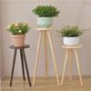 Oushomai White Solid Wood Indoor Flower Stand