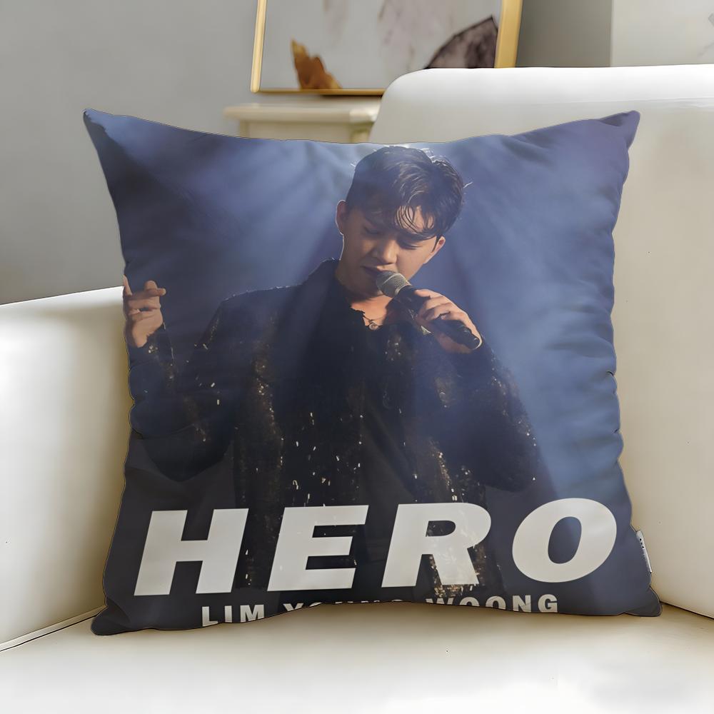 popular singer Lim Young Woong Cushion Cover Soft & Easy-Wash Pillow Case – Versatile for Couch, Bed, Travel and Office