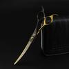 7.0 Inch Black And Gold Pet Beauty Scissors, Curved Scissors, Pet Trimming Scissors, Thin Scissors, Curved Teeth Magic Scissors