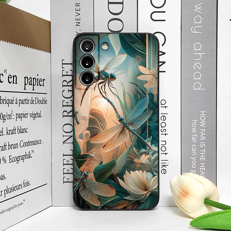 Flower Cute Dragonflies Vintage Floral Pattern Phone Case for Honor Huawei 200 Lite 100 400 PRO 80 X9 Magic 7 6 Lite 5 Pro Cover