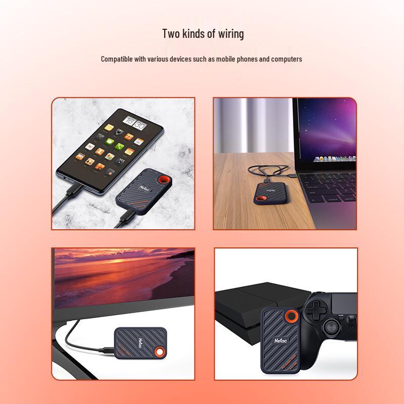 Netac ZX20 1TB USB3.2 Type-C NVMe Portable SSD