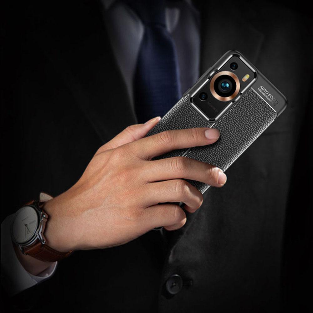 For Huawei P60/P60 Pro Litchi Texture TPU Phone Case Anti-drop Smartphone Cover