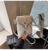 Embroidered canvas bag women's summer new fashion niche messenger bag mobile phone bag