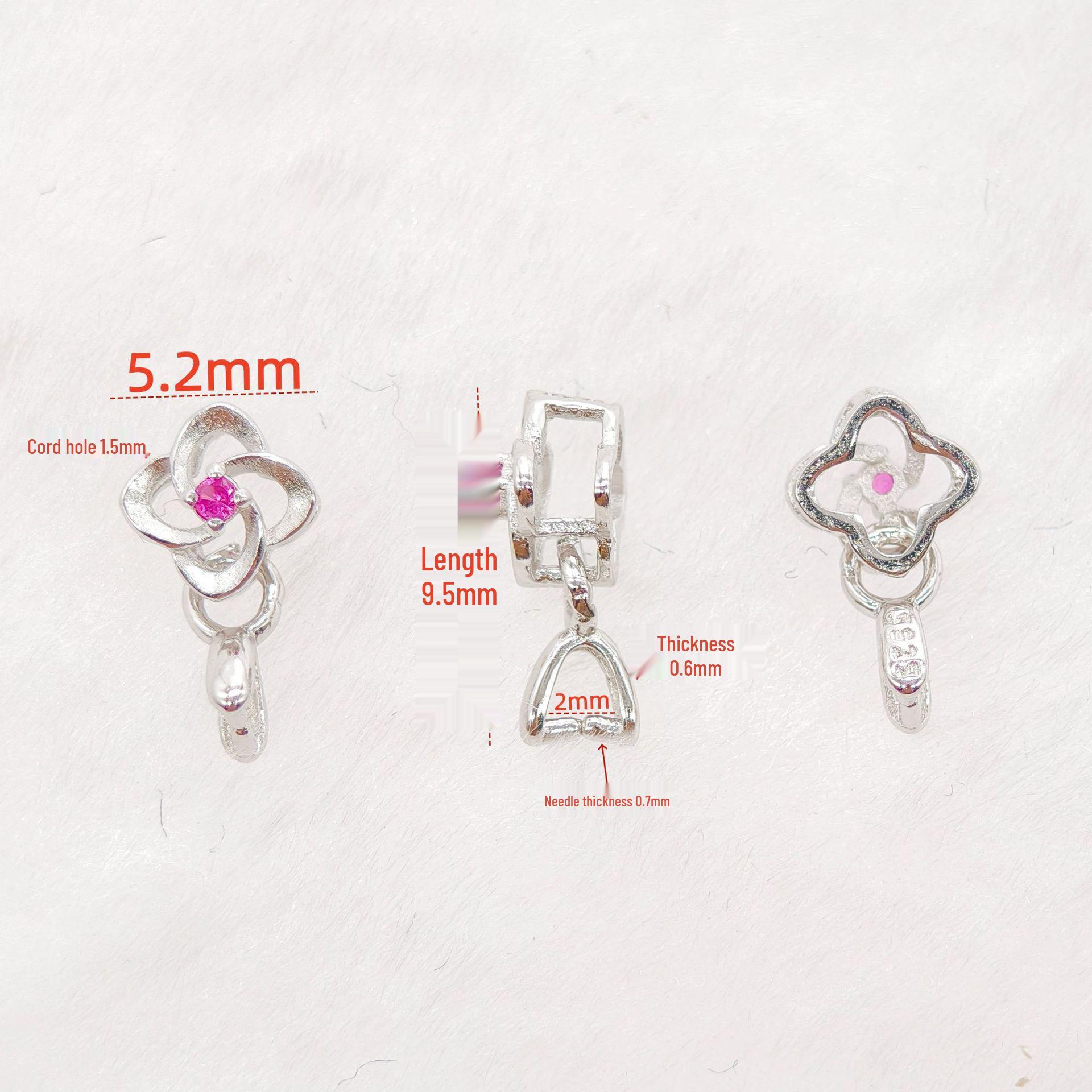 2025 S925 Серебряный Нефритовый Кулон Гуаньинь Будда Застежка Аксессуары для Ожерелья платиновый