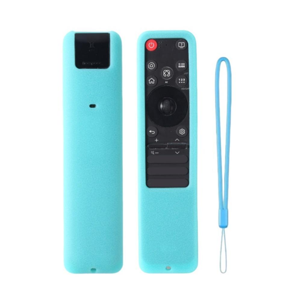Funda Protectora de Silicona de Alta Calidad a Prueba de Golpes con Correa Protector de Carcasa Blanda Cubierta para Mando a Distancia para LG MR-235GA Magic
