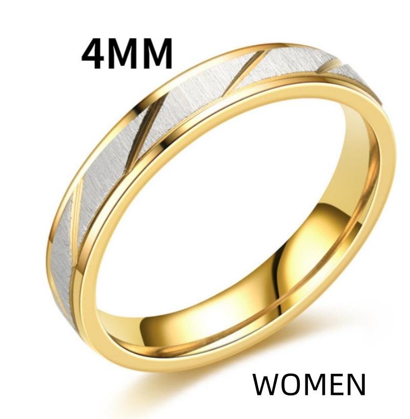 

Unique Wave Pattern Couple Rings For Men Women High Quality Stainless Steel Ring Engagement Wedding Rings Jewelry 5