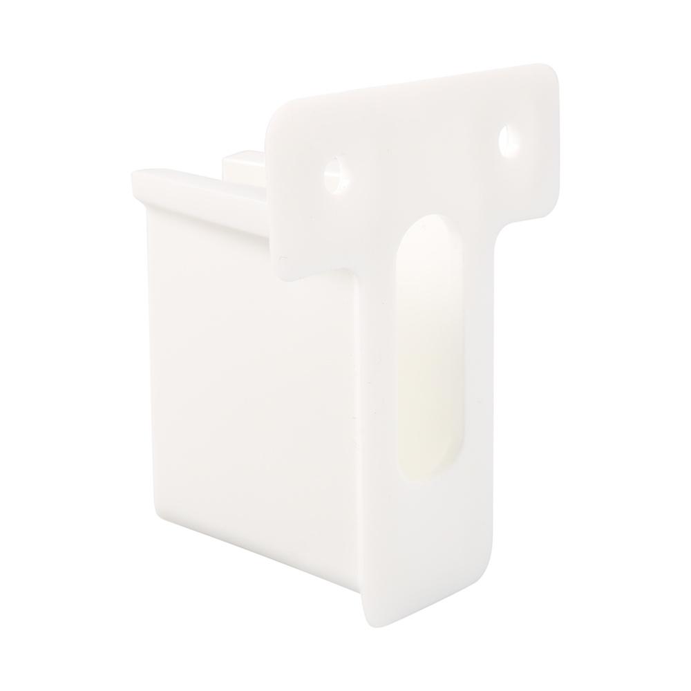 12pcs Wire Shelf End Bracket White Plastic Closet Shelves Brackets with Screws
