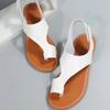 Fashion New Casual Beach Shoes Plus Size Round Toe Toe One Word Buckle Strap Soft Sole Non-slip Outdoor Flat Sandals