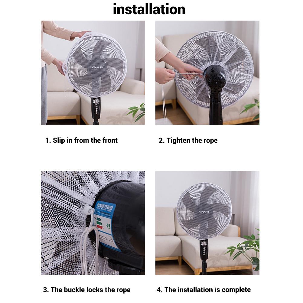 Electric Fan Mesh Covers for Baby Kids Finger Protector Safety Mesh Nets Cover Home Office Dust
