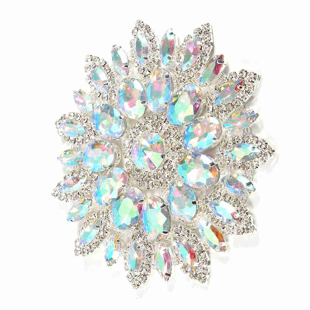 Kristallglas-Strasssteine, Dekoration, DIY-Kleidung, Schmuckzubehör(AB Farbe Silberbasis)