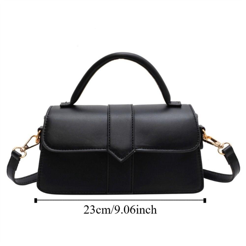 Pu Leather Vintage Underarm Handbag Square Fashion Shoulder Bag  Mobile Phone