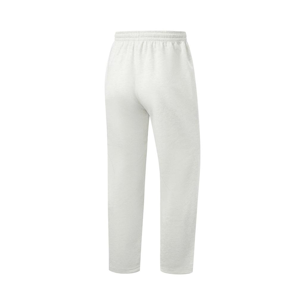 Li Ning Casual Pants Men's Heather Gray Mist White Moderate Straight Fit Pants AKLW209-1