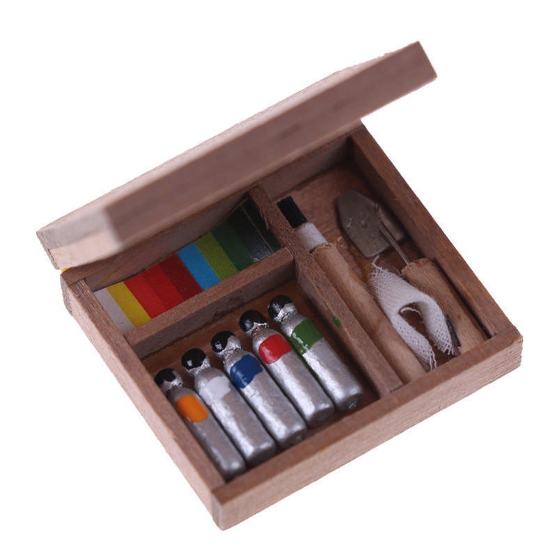 1pc Model Dollhouse Miniatures Mini Jewelry Box Children Diy Doll Perfect Gift For Kids Safe For Children Fun Play Toy