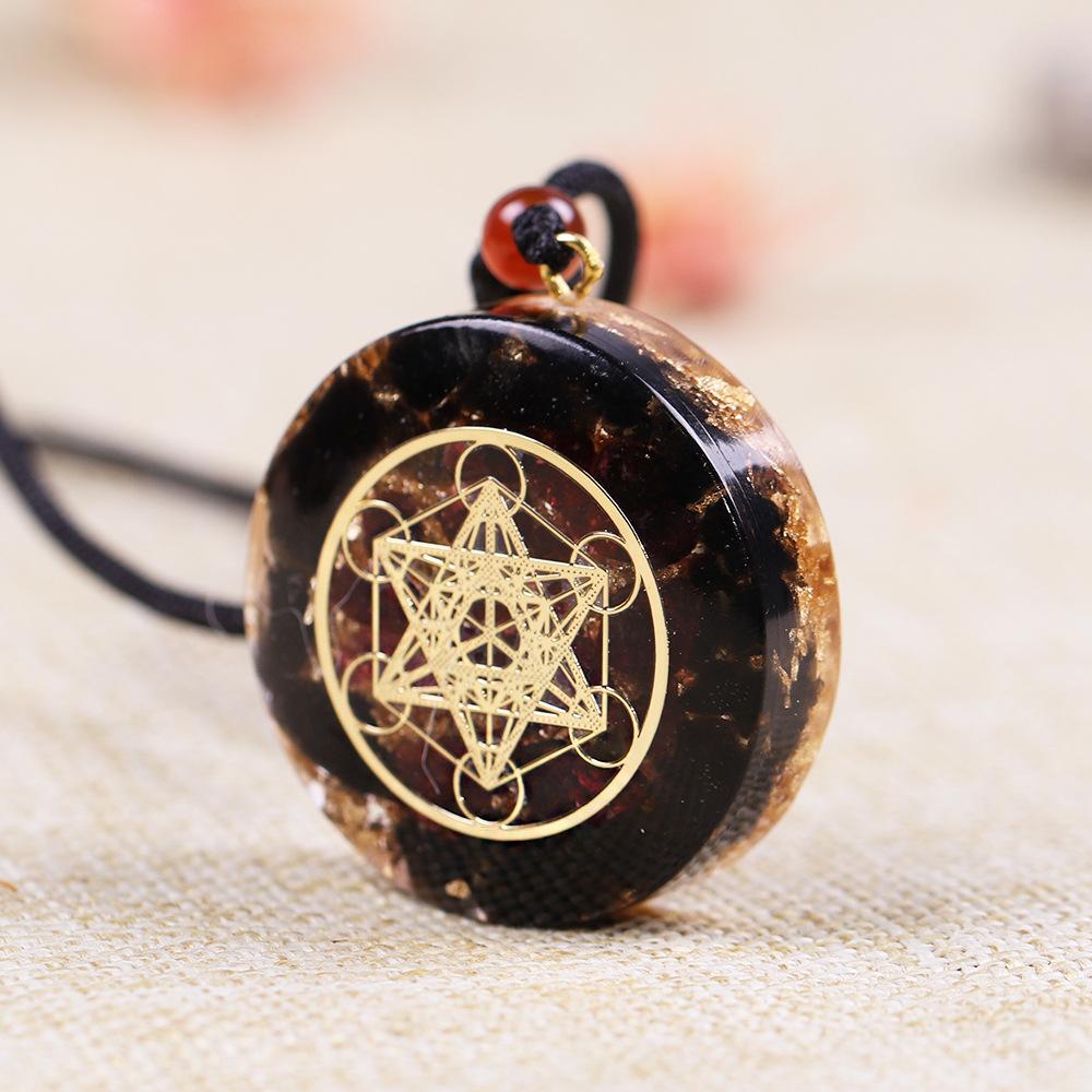 Amethyst Pendant Chakra Necklace Women Men Meditation Jewelry Amulet Accessories