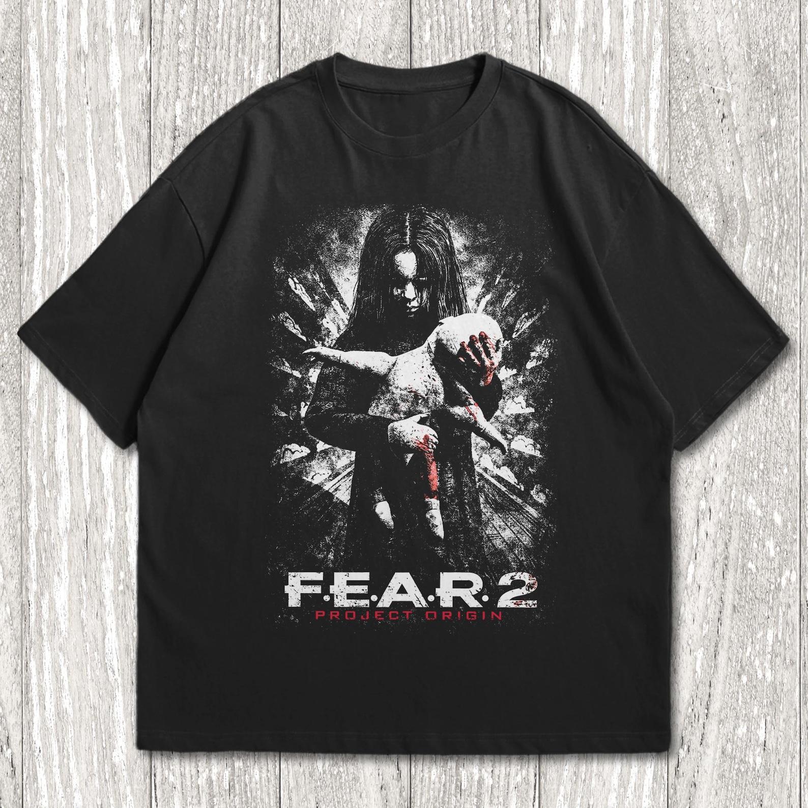Project Origin Retro Horror Graphic T-Shirt | Alma Wade Creepy Doll Vintage Tee | Supernatural Gothic Streetwear, Y2K Grunge Aesthetic Shirt S
