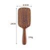 Durable High-End Solid Natural Wood Hairbrush for Women Salon Use Skin-Friendly Compact Styling Tool with Air Cushion