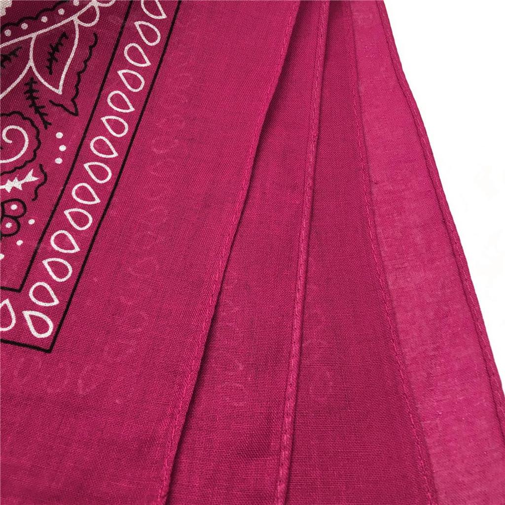 Trifong Bandana Rot Paisley Erwachsene Baumwolle 100% Großes Cashew-Muster Herren Damen Taschentuch 55cm x 55cm Kirsche