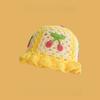 Korean Retro Stripe Handmade Crochet Bucket Hats Autumn and Winter Y2k  Fisherman's Cap Women Tassel Colored Wool Hats