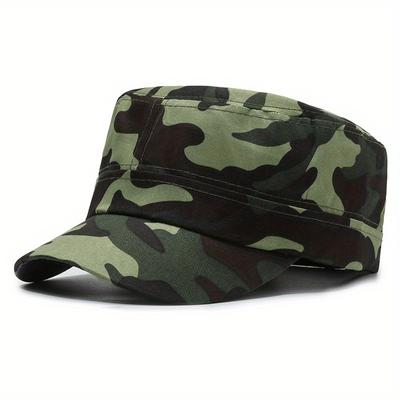 Casquette de sport tendance à motif camouflage - Protection solaire, tricot respirant | Chapeau d'aventure en plein air unisexe évacuant l'humidité