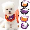 Halloween Crochet Pet Bib Scarf Knitted Dog Cat Bandana Collar Cute Pumpkin Pet Saliva Towel Neck Scarf Puppy Kitten Accessories