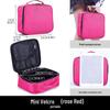 Portable Two-Tone Travel Cosmetic Bag with Tattoo Tool Storage and Large Capacity Divider