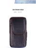 Multifunktionale Crossbody- und Hüfttasche für Herren - Handy- und Münzhalter aus Rindsleder